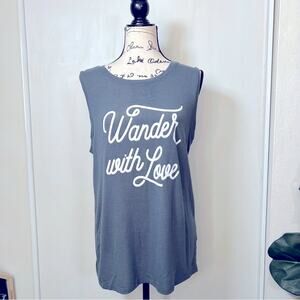 Spiritual Gangster "Wander with Love" Tank Top size Medium